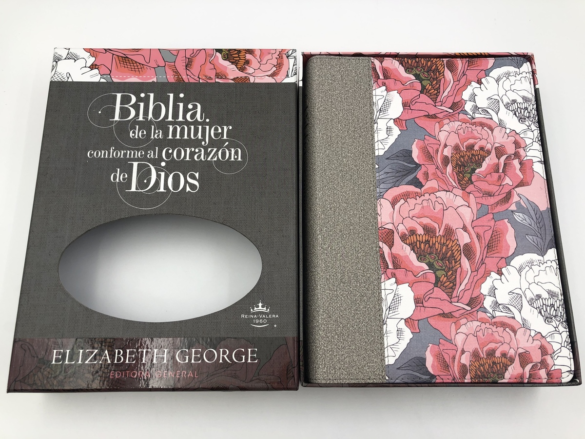 BIBLIA DE LA MUJER CONFORME AL CORAZON DE DIOS / RVR 1960 / EDICION PASTA FLORES