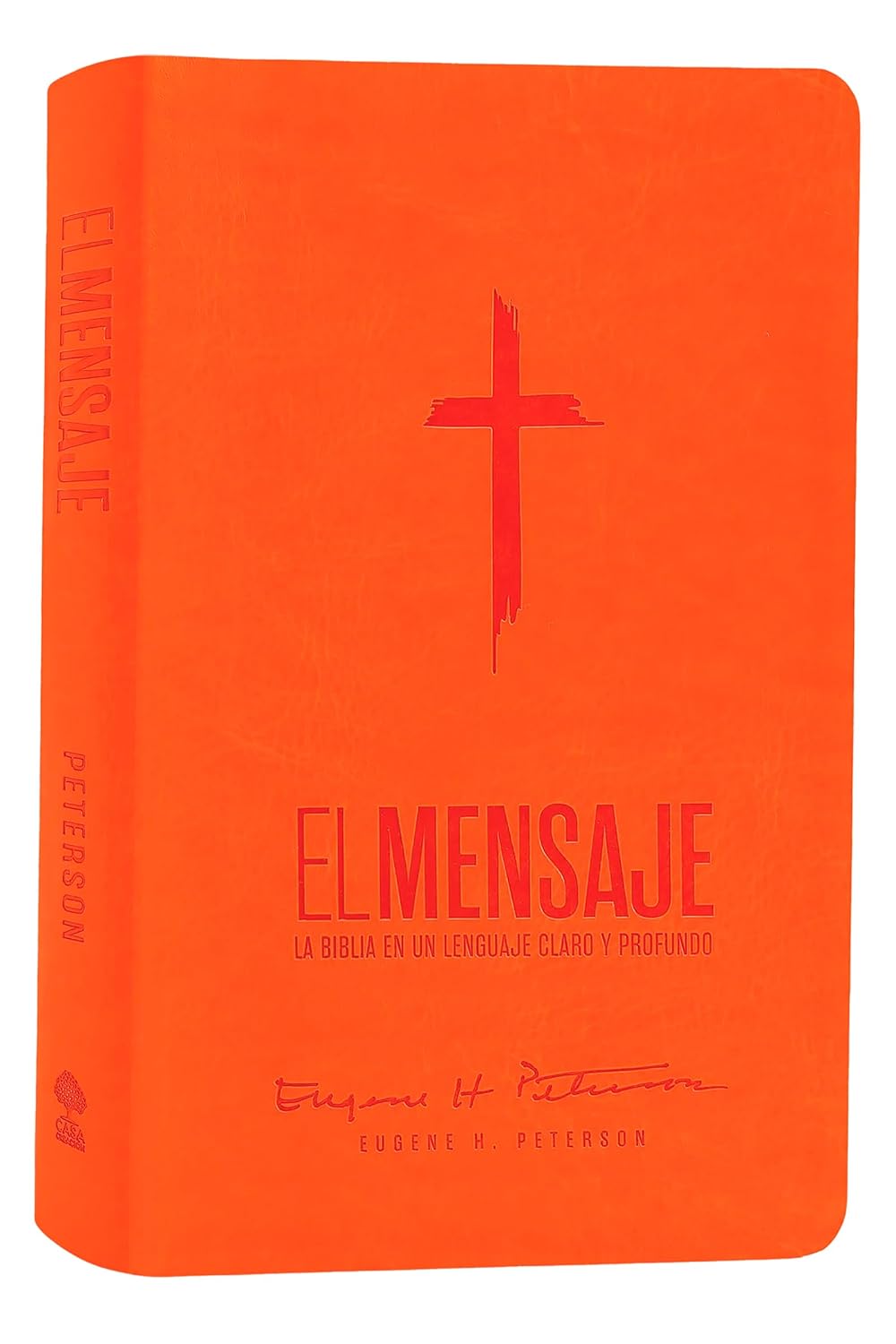 Biblia El Mensaje Naranja/ Imitación Piel