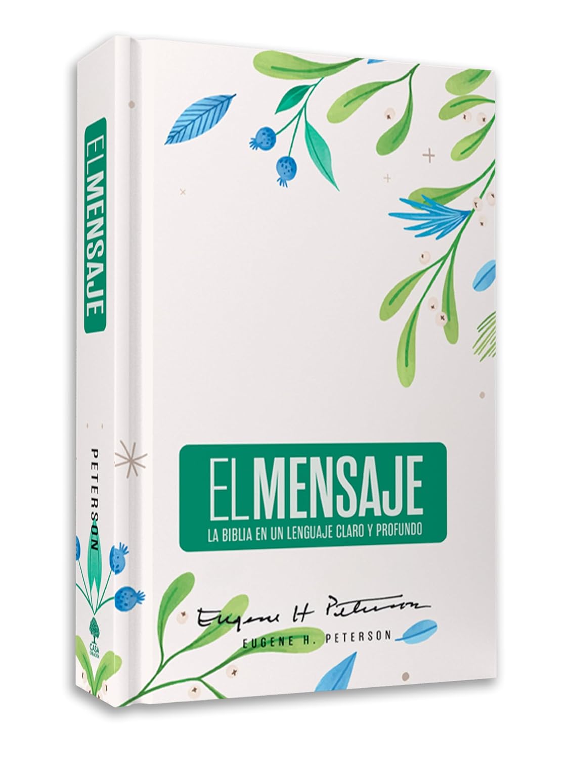 Biblia El Mensaje TD Verde Floral