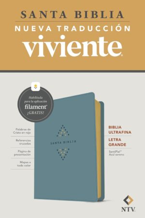 Biblia NTV Azul Letra Grande/ Ultrafina Filament