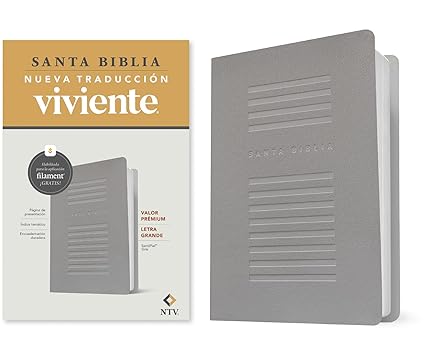 Biblia NTV Gris Letra Grande/ Valor Premium Filament