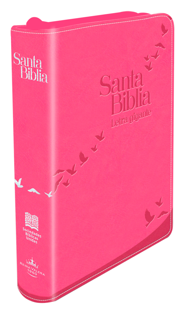 BIBLIA RVR 1960 / LETRA GIGANTE CON INDICE & CIERRE ROSA - Peregrinos